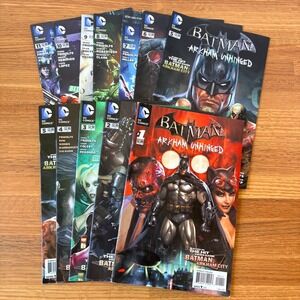 Lot of 11DC Comics Batman Arkham Unhinged Issues 1-11 Lot Video Game Comic Books